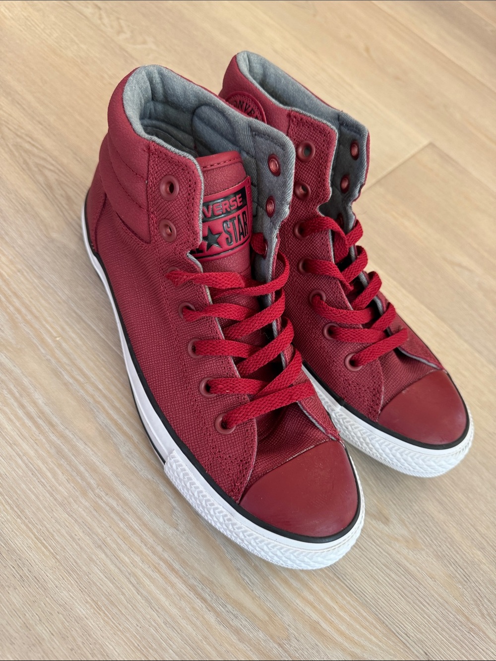Converse High Top Sneakers - Burgundy Red